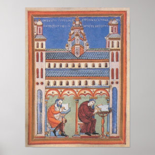 Poster Page Saint éclairée