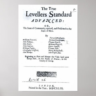 Poster Page titre des niveleurs vrais standard