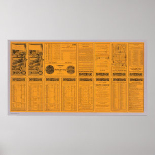 Poster Page Vermont central, ligne interurbaine des