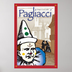 Poster Pagliacci, Opéra