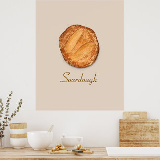 Poster Pain au levain