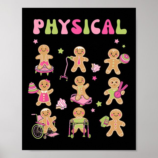 Poster Pain d'épices de Noël Pt Thérapie physique Istant  (Devant)