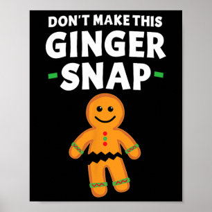 Poster Pain d'épices Noël Les biscuits ne font pas cette