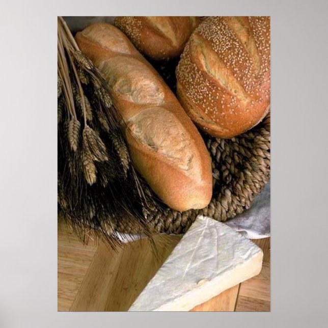 Poster Pain et fromage (Devant)