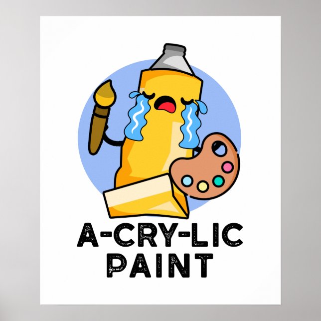 Poster Paint à plis amusant Paint Acrylique (Devant)