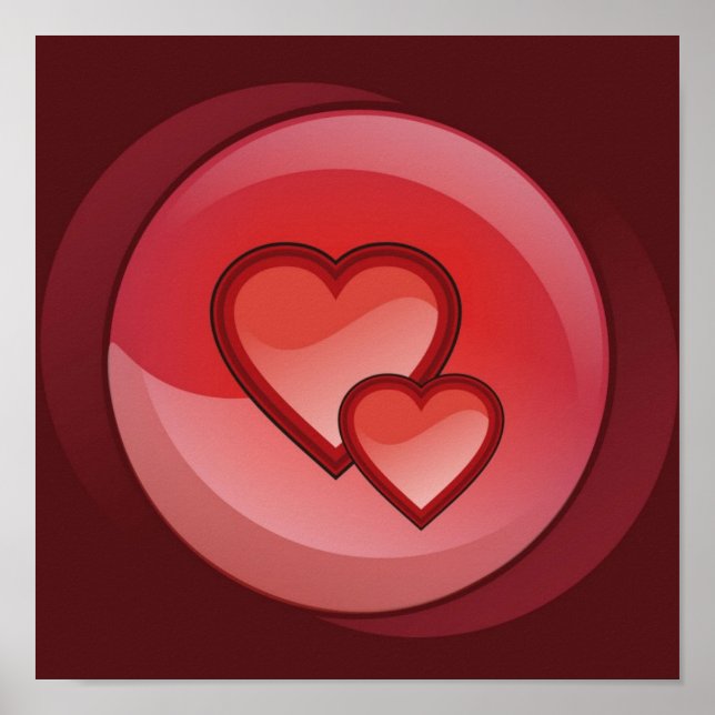 Poster Pair of Hearts (Devant)