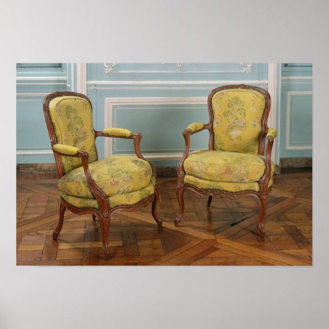 Poster Paire de fauteuils Louis XV, 1723-74 (Devant)