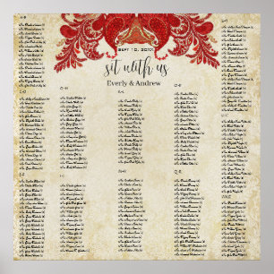 Poster Paisley Paon - Utiliser une taille de 35 x 35 (200