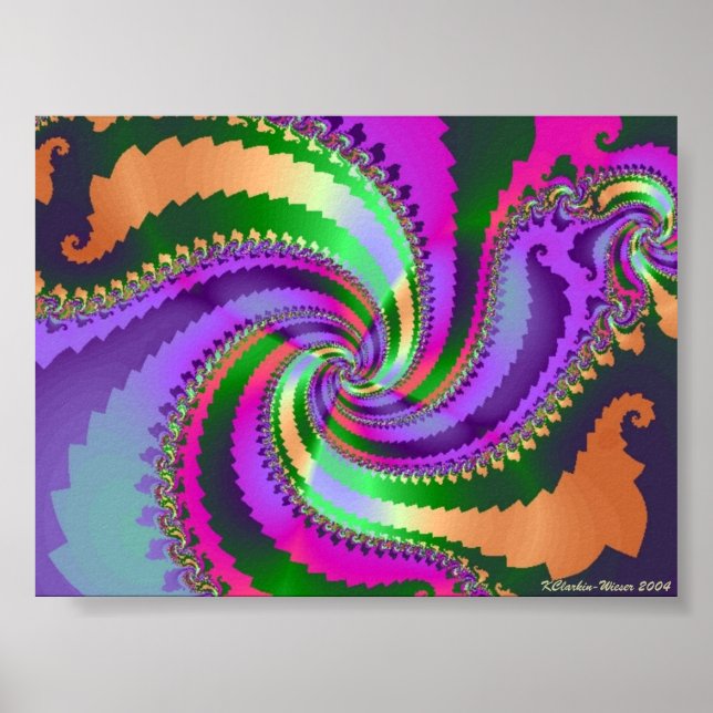 Poster Paisley Spiral (Devant)
