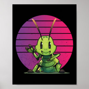 Poster Paix Amour Cricket Insectes Paix Main Punaise Inse