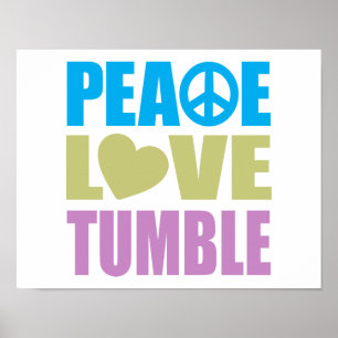 Poster Paix Amour Tumble