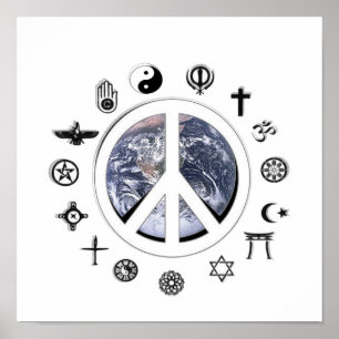 Poster Paix du monde