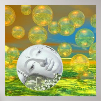 Poster Paix - Golden et Emerald Serenity