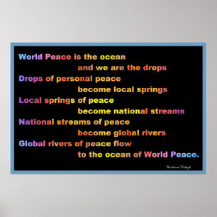 Poster Paix mondiale