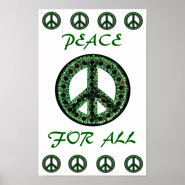 Poster paix verte pour tous (Devant)