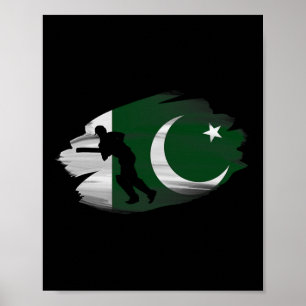 Poster Pakistan Cricket Joueurs de cricket pakistanais Cr