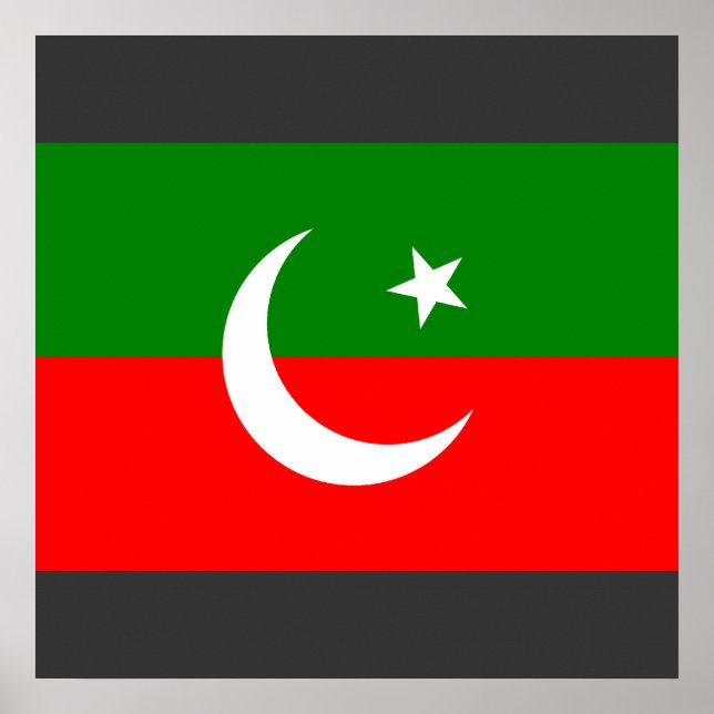 Poster Pakistan Tehreek e Insaf, Pakistan (Devant)