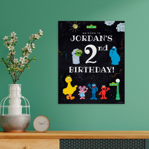 Poster Pal de rue Sésame Accueil du 2e anniversaire