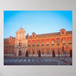 Poster Palacio de Telmo à Séville, Espagne siège de