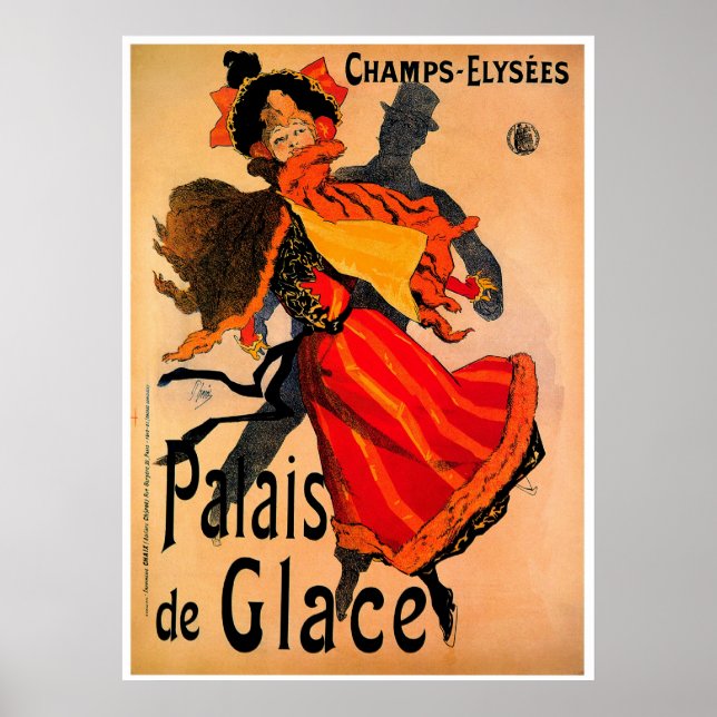 Poster Palais de Glace 1896 ~ Vintage (Devant)