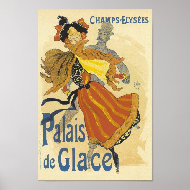 Poster Palais De Glace Publicité Vintage (Devant)