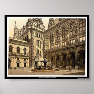 Poster Palais de justice, Hambourg, Allemagne