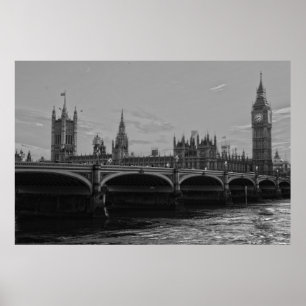 Poster Palais de la tour Big Ben de Westminster