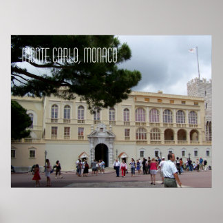 Poster Palais de Monaco à Monte Carlo Voyage Photographie