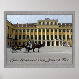 Poster Palais de Schönbrunn à Vienne, Autriche avec