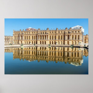 Poster Palais de Versailles et réflexion dans un étang