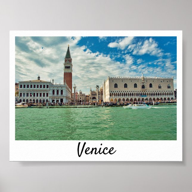 Poster Palais des Doges du Grand Canal de Venise Piazza S (Devant)