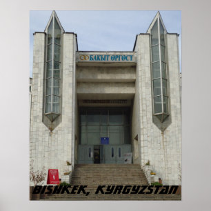 Poster Palais des Mariages de Bichkek Frunze, Kirghizista