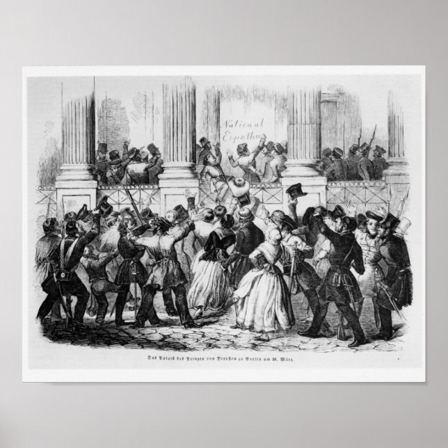 Poster Palais des Princes de Prusse à Berlin (Devant)