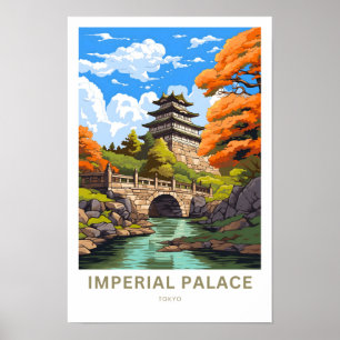 Poster Palais Impérial Tokyo Imprimerie de voyage