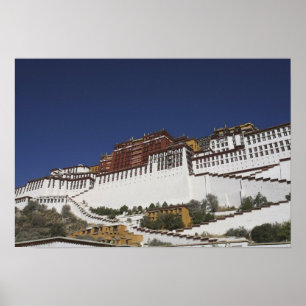 Poster Palais Potala à Lhassa, Tibet.