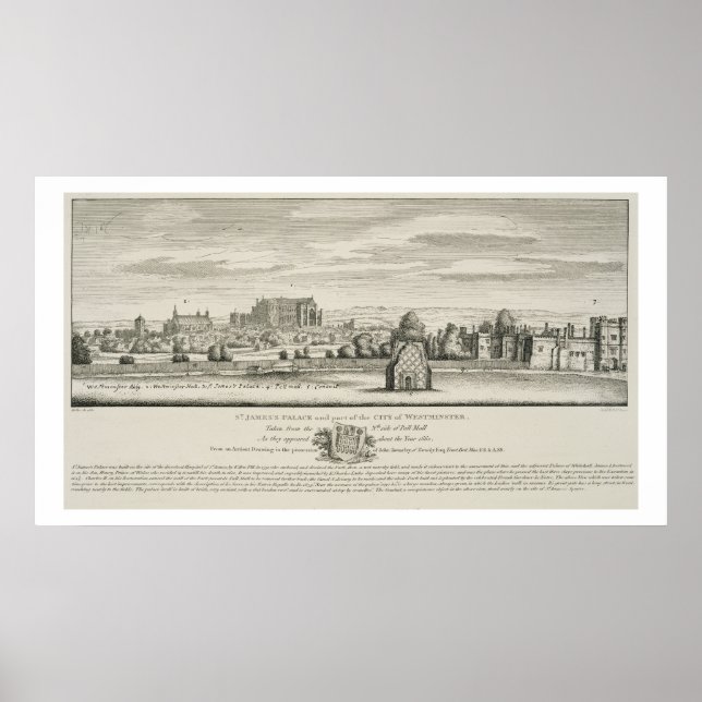 Poster Palais Saint-Jacques et partie de la Ville de West (Devant)
