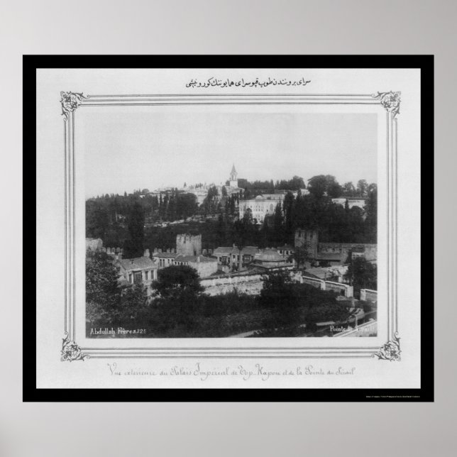 Poster Palais Topkapi Istanbul Turquie 1885 (Devant)