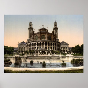 Poster Palais tu Trocadéro - exposition universelle Pari