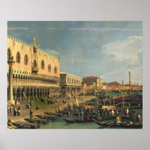Poster Palazzo Ducale et le degli Schiavoni, Venic de