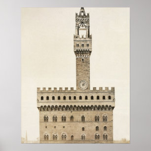 Poster Palazzo Vecchio, ou Palazzo della Signoria, Fl