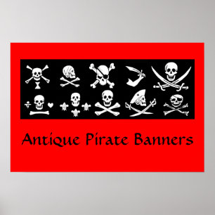 POSTER PÂLE DE PIRATES NOIRES, OBJETS TRAVERSÉS, ÉPINES