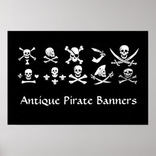 POSTER PÂLE DE PIRATES NOIRES, OBJETS TRAVERSÉS, ÉPINES
