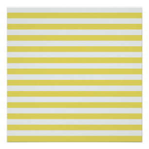 Poster Pale Gold and White Stripes par Shirley Taylor