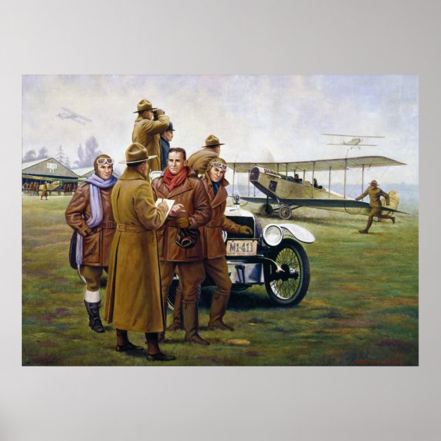 Poster Pales de piste dans le ciel par Woodi Ishmael (Devant)