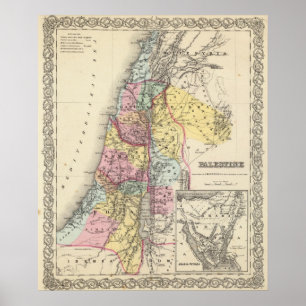 Poster Palestine with Arabia Petraea