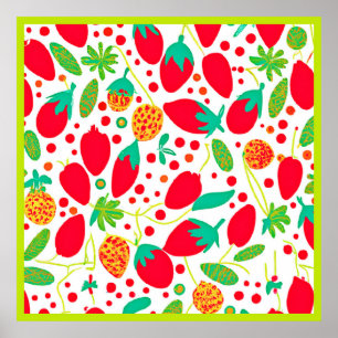 Poster Palette de fruits Vivid Motif