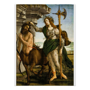 Poster Pallas et Centaur par Sandro Botticelli