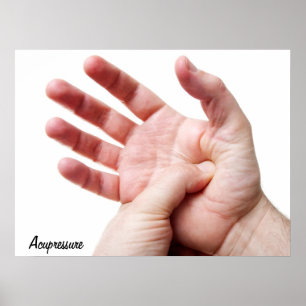 Poster Palm acupressure