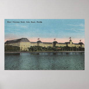 Poster Palm Beach, FL - Ext.Vue de Royal Poinciana