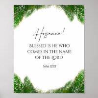 Palm dimanche art chrétien | Hosanna John 12:13